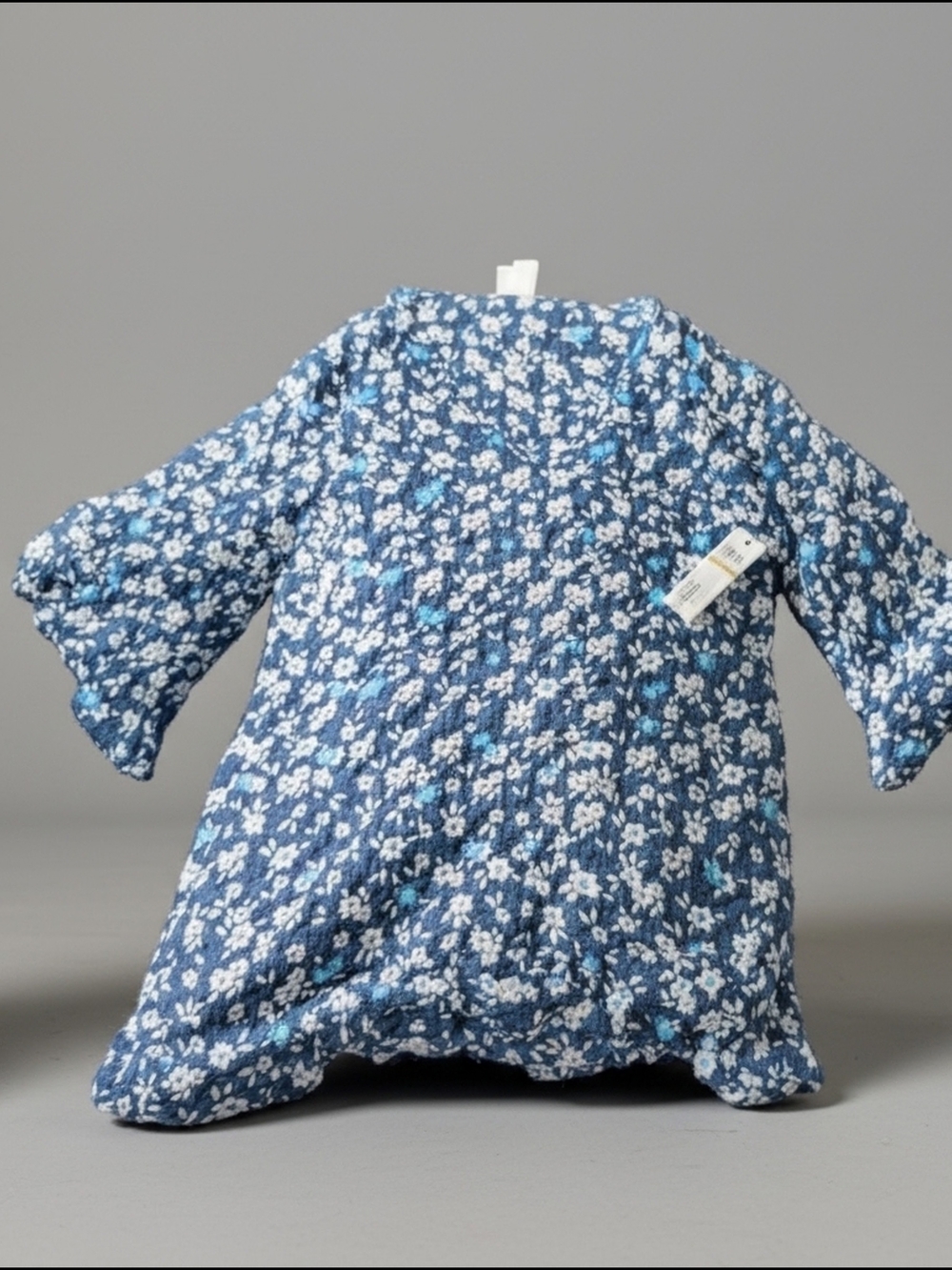 Blue Floral Women's Swim Coverup - Lightweight Beach Kimono